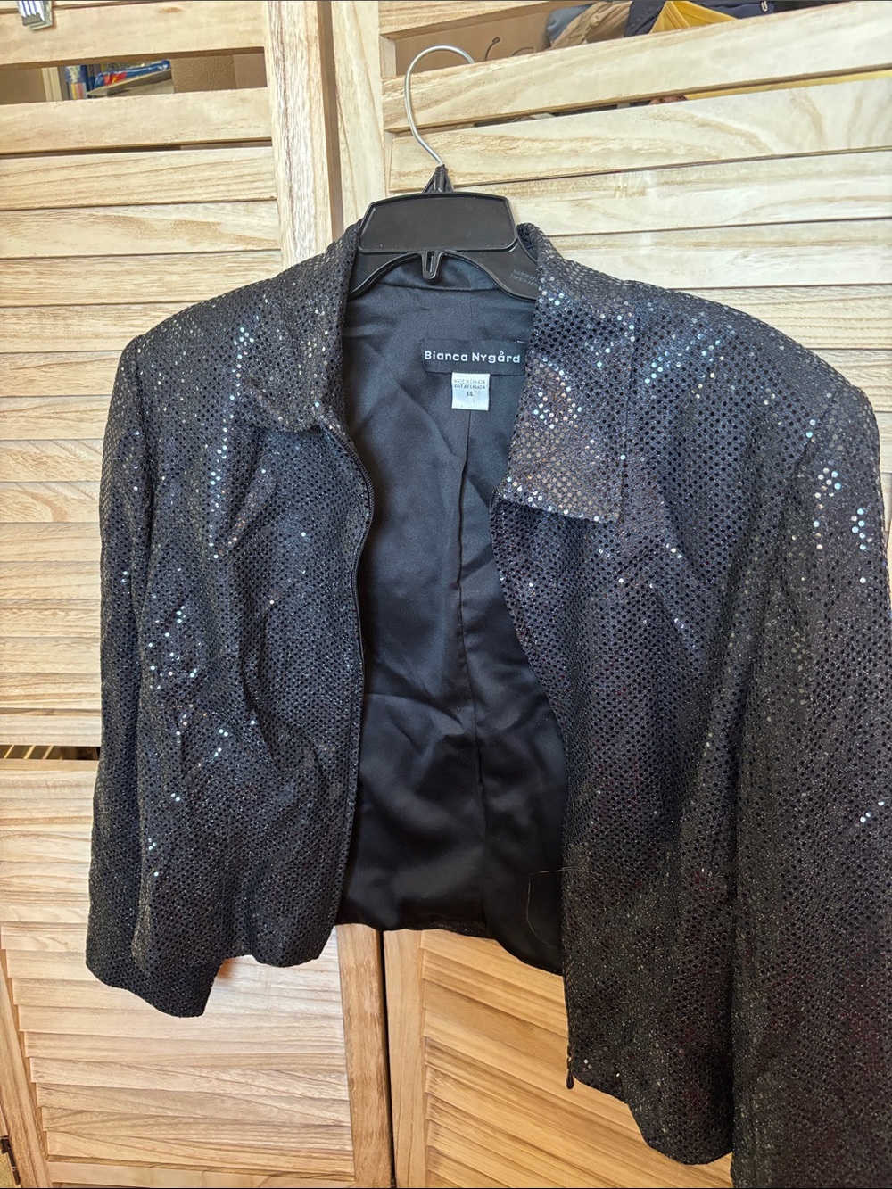 Black Sequin Women's Jacket 14